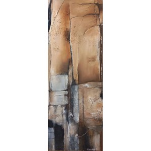 Asma Baig, 12 x 36 Inches, Acrylic  on Canvas, Abstract Paintings, AC-ASMBG-008